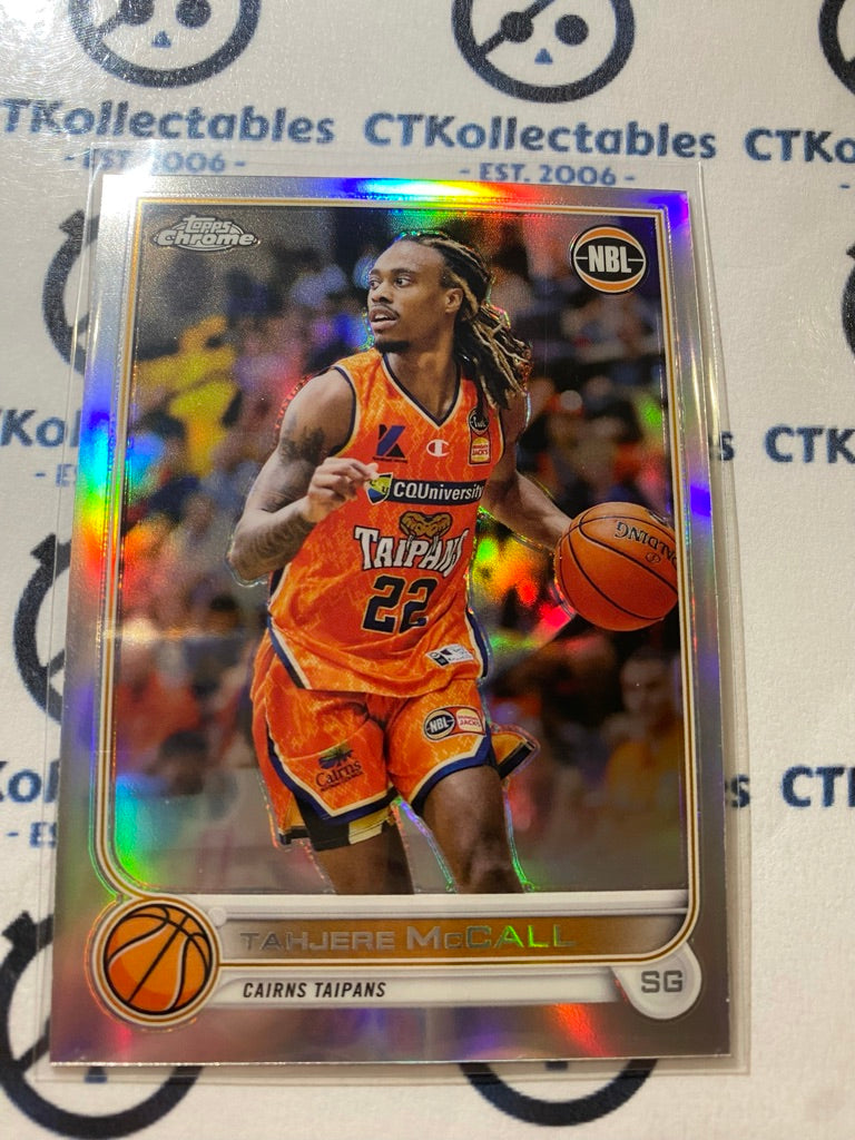 2022-23 Topps NBL Chrome Tahjere McCall REFRACTOR #28 Taipans