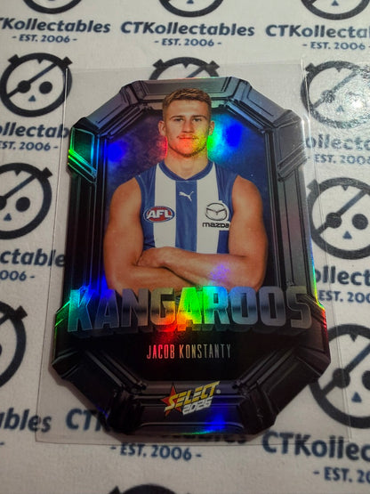 2026 Select AFL Footy Stars Octane Die-Cut Jacob Konstanty OC102 Kangaroos