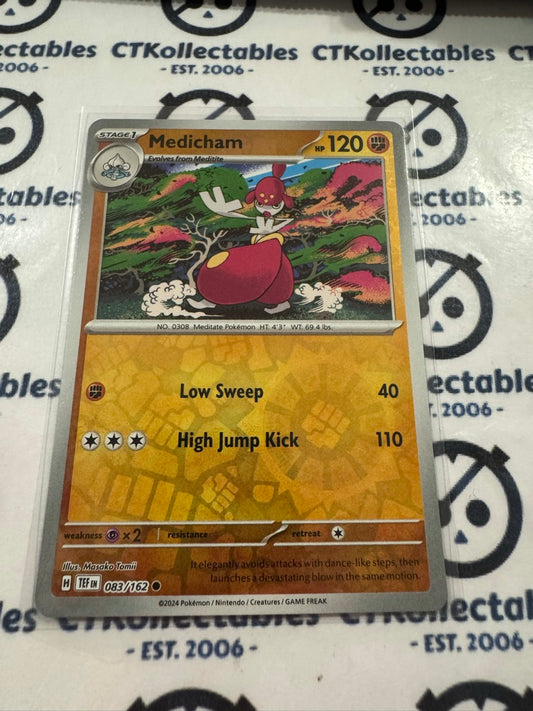 Medicham Reverse Holo Scarlet & Violet Temporal Forces # 083/162 Pokemon
