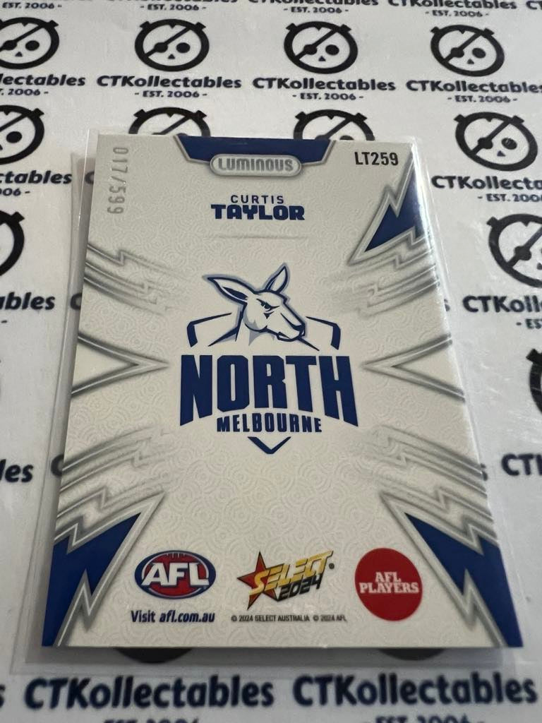 2024 AFL Footy Stars  Luminous Thunderbolt Curtis Taylor #017/599