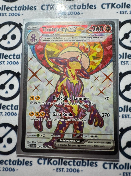 Toxtricity EX Shiny Ultra Rare #227/182 2023 Paradox Rift Pokémon TCG