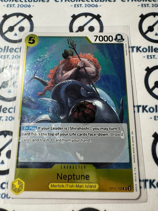 One Piece TCG Neptune OP11-108 FOIL A Fist of Divine speed NM/M