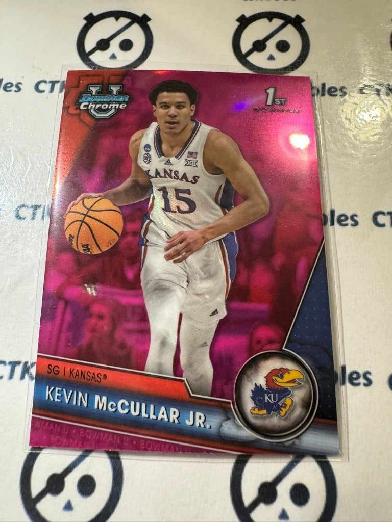 2023/24 Bowman Chrome University Kevin McCullar Jr. #60 Pink Refractor