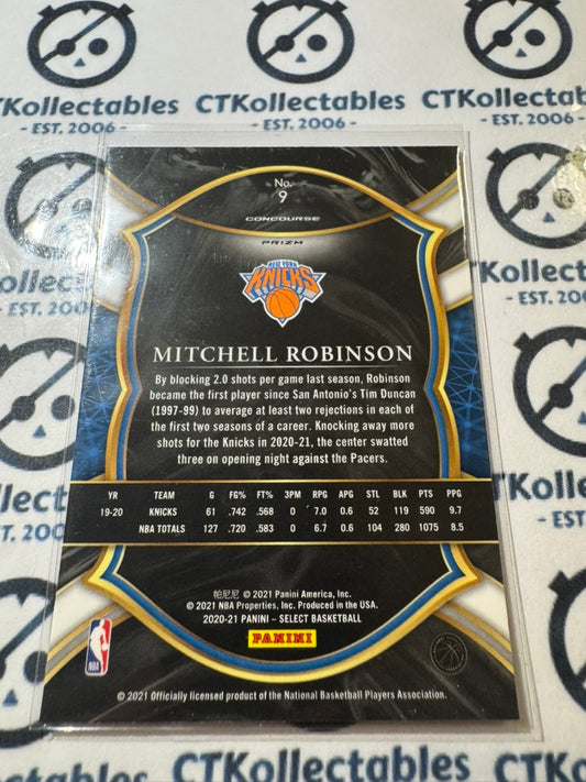 2020-21 NBA Select Mitchell Robinson Blue White Purple Cracked Ice Concourse #9