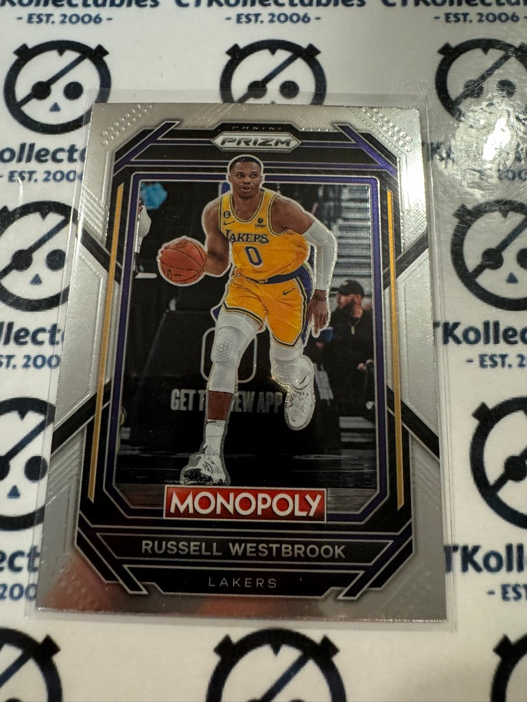 2022-23 NBA Panini Prizm Monopoly Russell Westbrook Base #42 Lakers