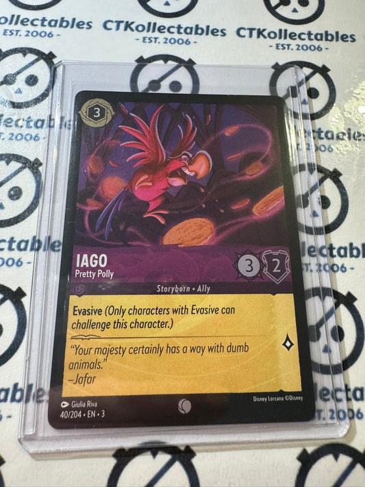 2024 Disney Lorcana Cold-Foil #40/204 Iago – Into The Inklands