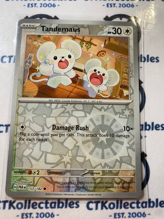 Tandemaus Reverse Holo #153/182 2023 Scarlet & Violet Paradox Rift Pokémon TCG