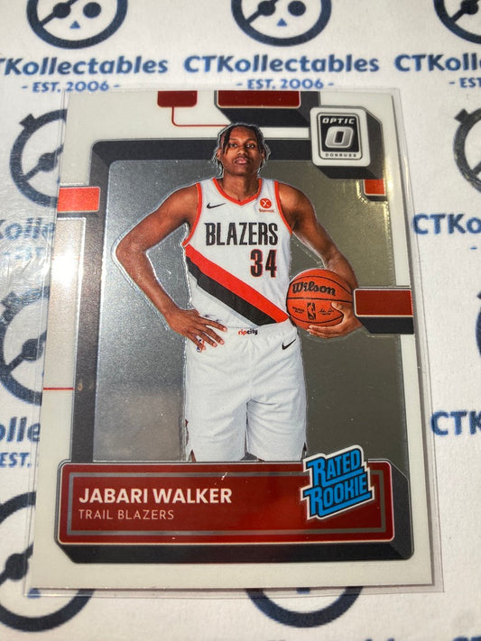 2022-23 NBA Optic Rated Rookie Jabari Walker #242 Blazers