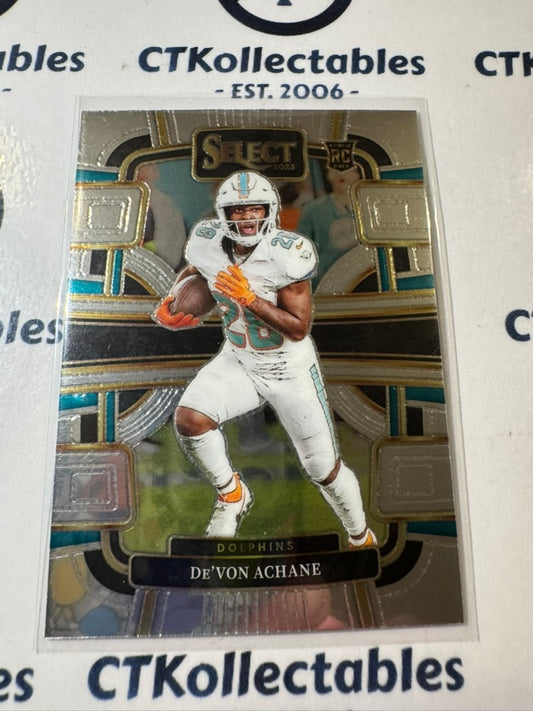 2023 NFL Panini Select Concourse Rookie #63 De’Von Achane Dolphins
