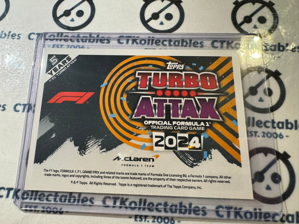 2024 Topps Turbo Attax F1 - OSCAR PIASTRI SIGNATURE STYLE #45 MCLAREN