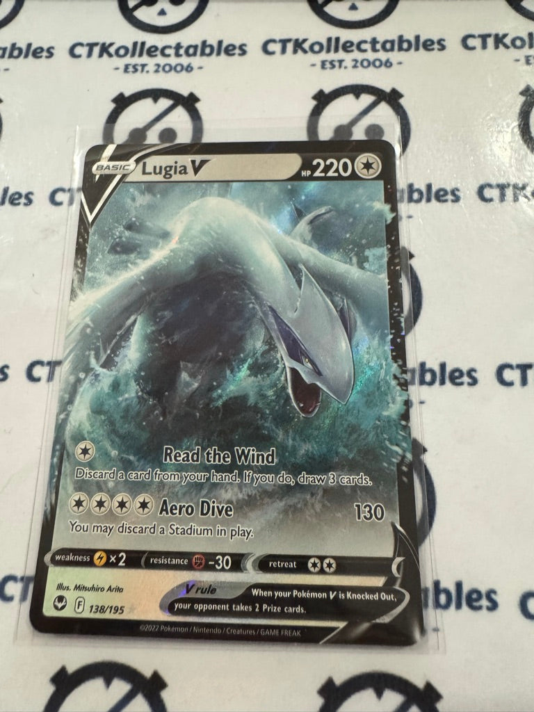 Lugia V #138/195 Ultra Rare Silver Tempest Pokémon Card