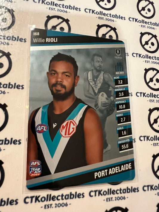 2024 AFL Teamcoach Silver Card #168 Willie Rioli Power