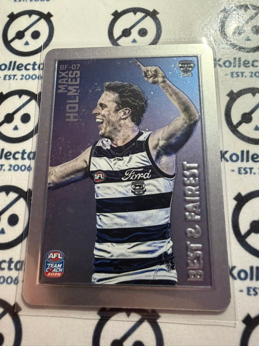 2026 Teamcoach AFL Best & Fairest Max Holmes BF-07 Cats