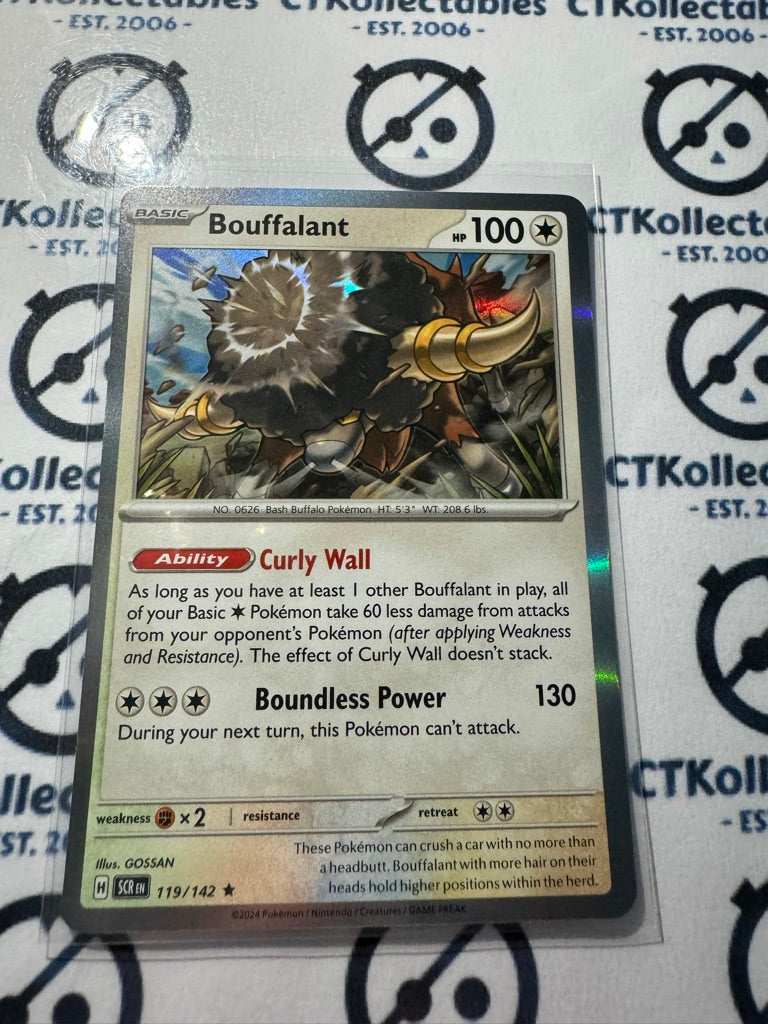 Bouffalant Holo Rare #119/142 Stellar Crown Scarlet & Violet Pokemon