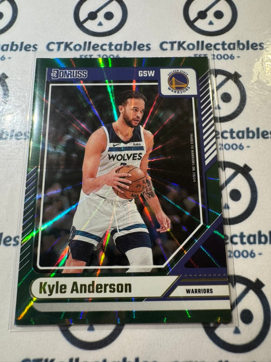2024-25 NBA Panini Donruss Kyle Anderson Green Laser #155 Warriors