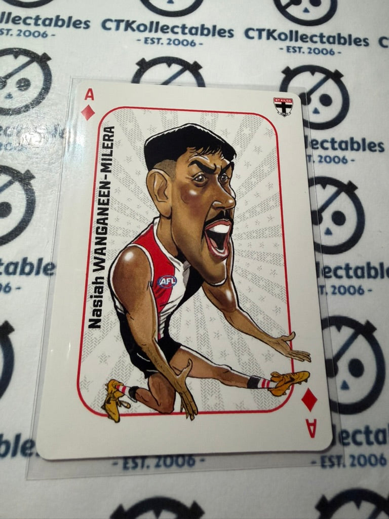 2026 Teamcoach AFL Wildcard Playing Cards Nasiah Wanganeen-Milera Saints