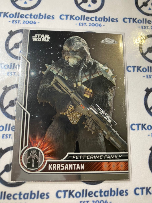 2023 Topps Chrome Star Wars - # 88 Krrsantan Chrome Base Card