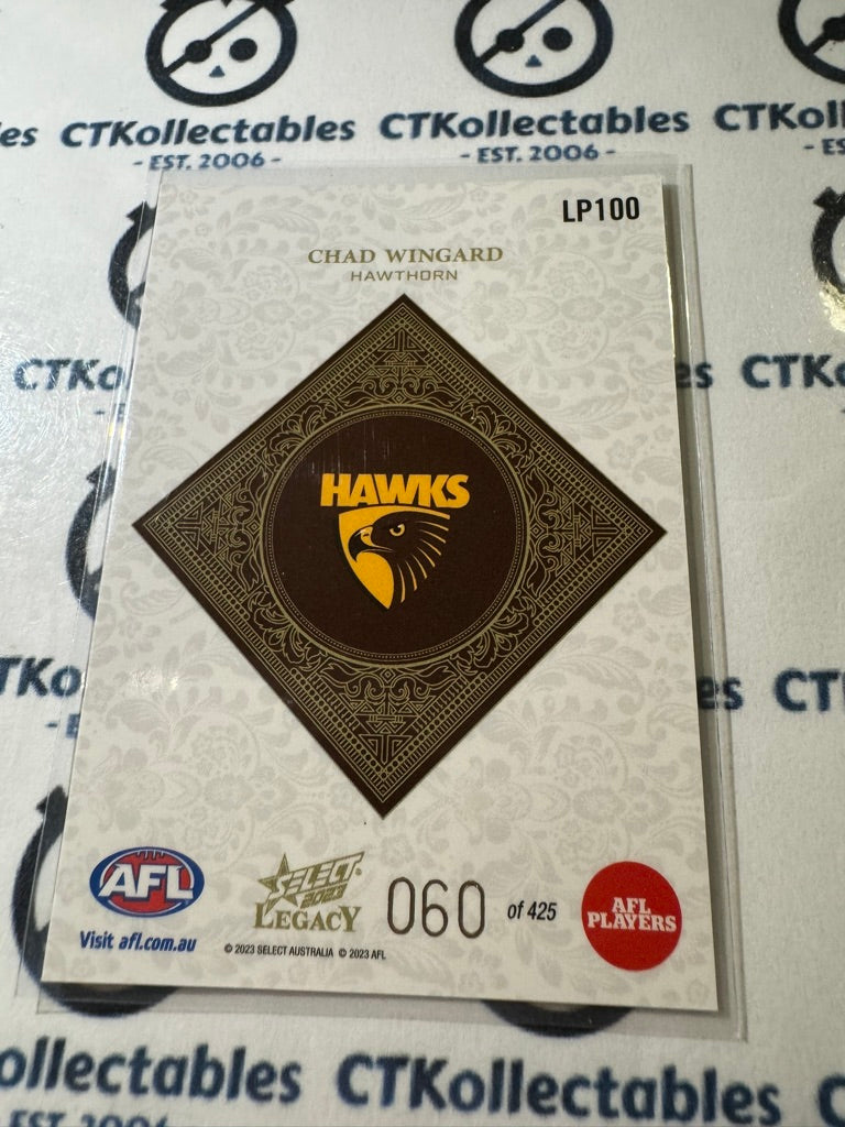 2023 AFL Legacy Chad Wingard LP100 Legacy Plus #060/425 Hawks