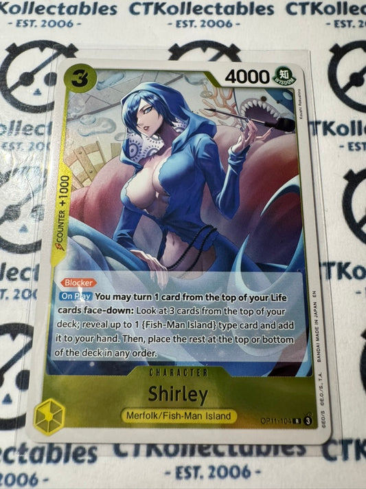 One Piece TCG Shirley OP11-104 FOIL A Fist of Divine speed NM/M
