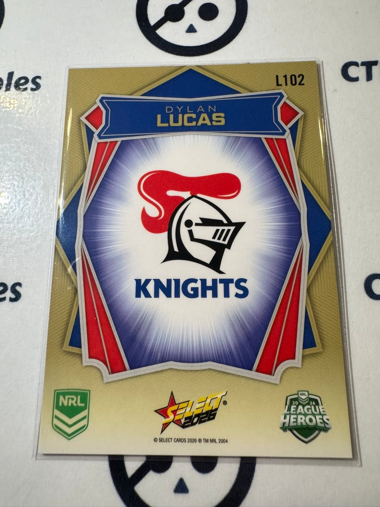 2026 Select NRL League Heroes Luminous Base #L102 Dylan Lucas Knights