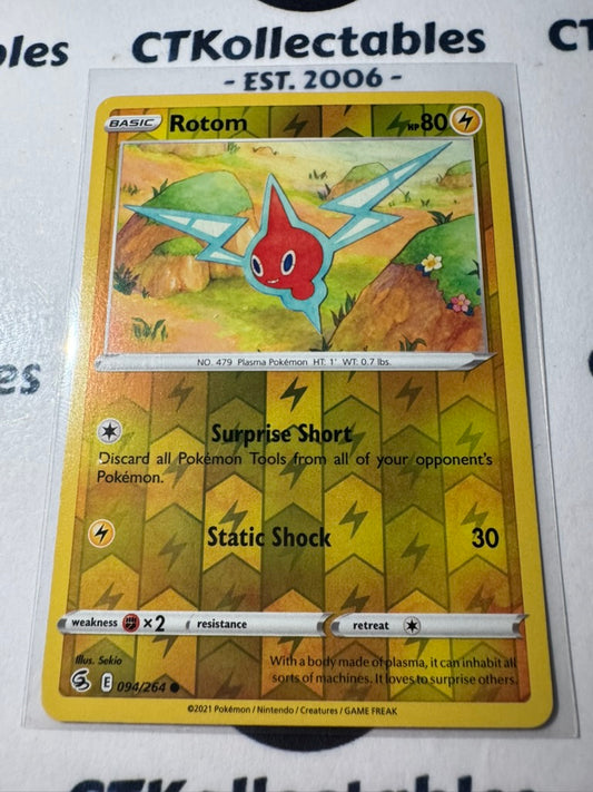 Rotom Reverse Holo #094/264 Sword & Shield Fusion Strike Pokemon