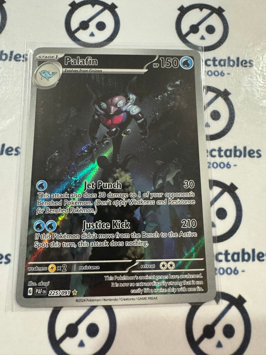 Palafin Illustration Rare #225/091 2024 Paldean Fates Pokemon Card