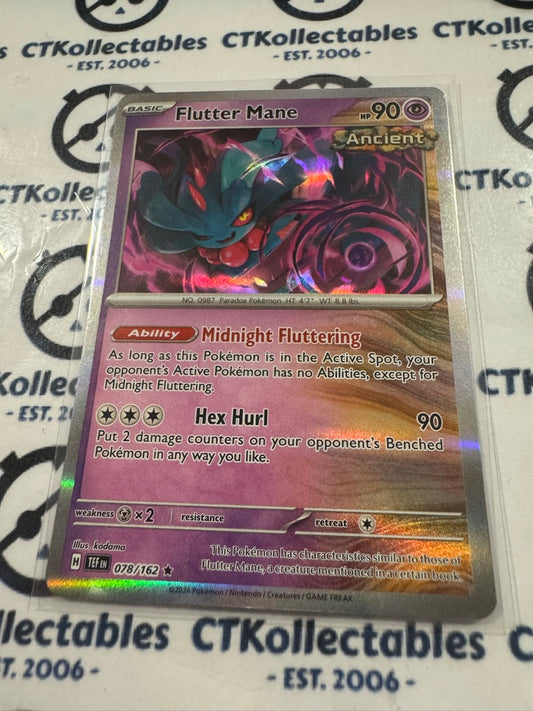 Flutter Mane Holo Rare Scarlet & Violet Temporal Forces # 078/162 Pokemon