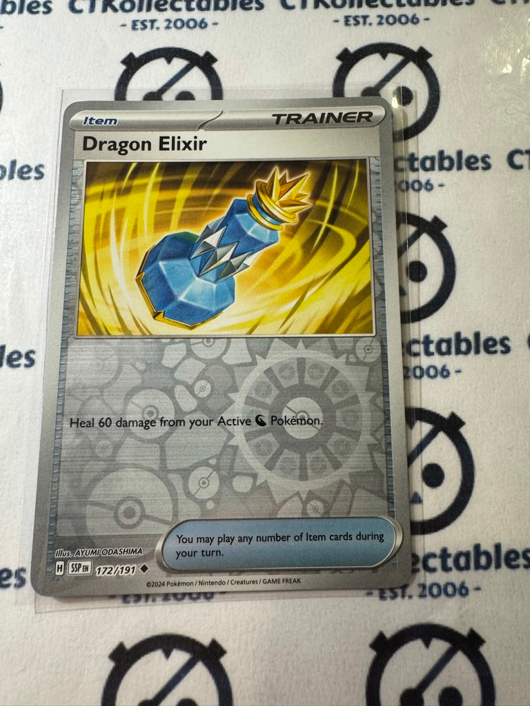 Dragon Elixir Reverse Holo #172/191 Surging Sparks Pokémon TCG 2024