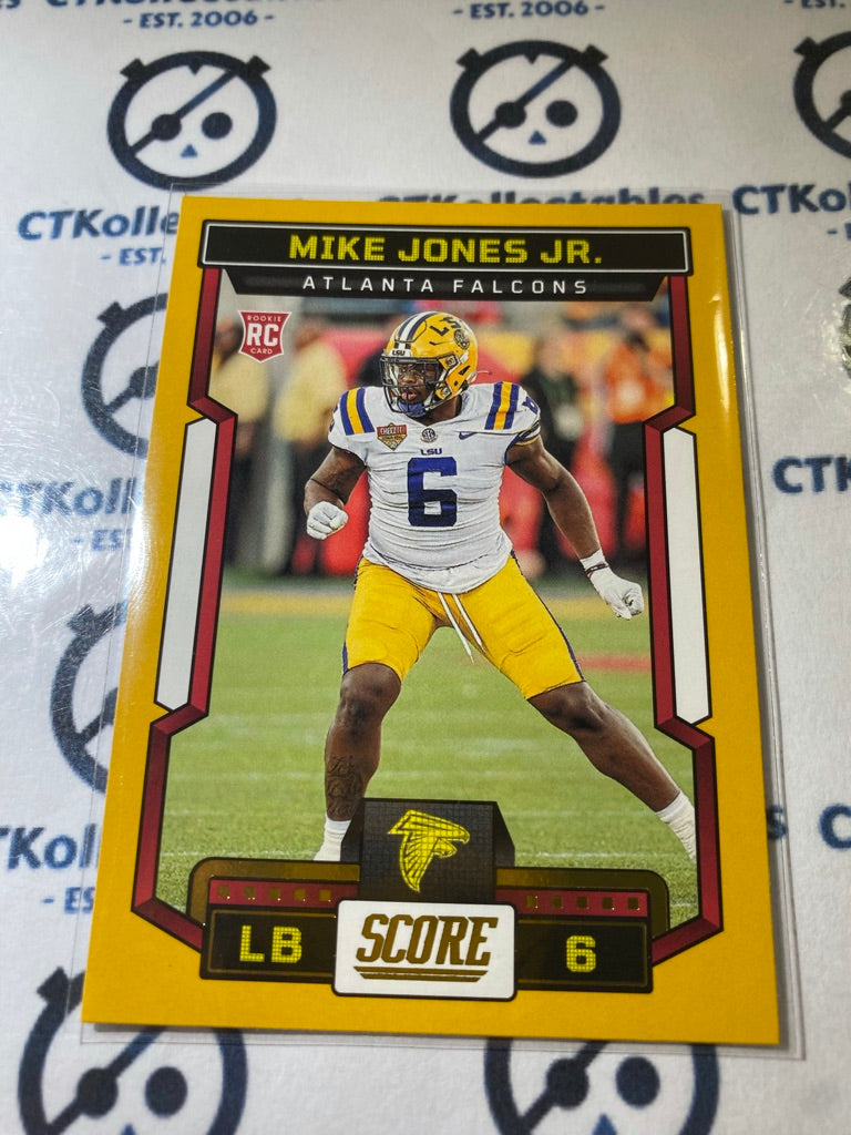 2023 NFL Panini Score Gold Mike Jones Jr. rookie card #395 Falcons