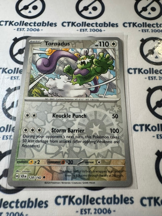Tornadus Reverse Holo #120/142 Stellar Crown Scarlet & Violet Pokemon
