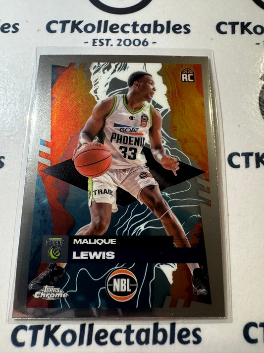 2024-25 Topps NBL Chrome MALIQUE LEWIS rookie card #71  RC