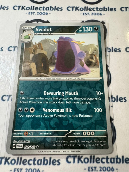 Swalot Reverse Holo #092/142 Stellar Crown Scarlet & Violet Pokemon