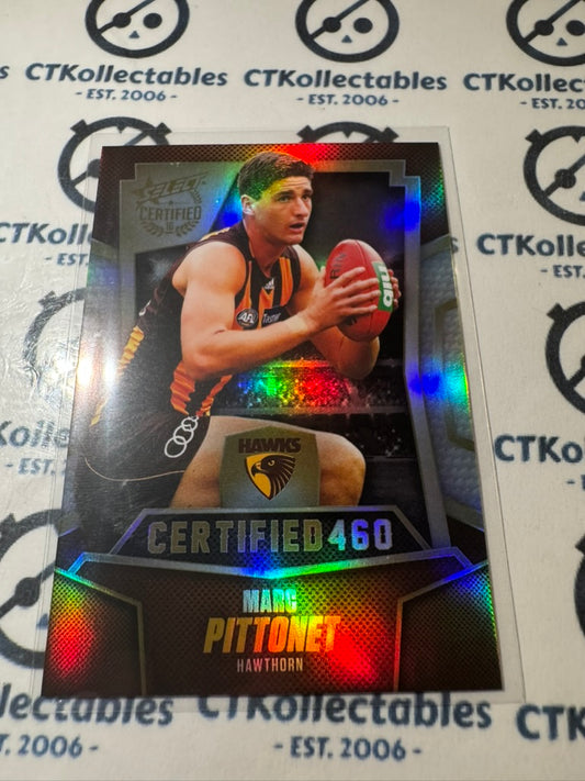 2016 AFL Select Certified Certified 460 Marc Pittonet #187/460 #C122 Hawks