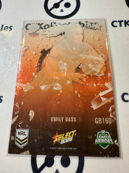 2026 Select NRL League Heroes Game Breakers #GB160 Emily Bass Tigers