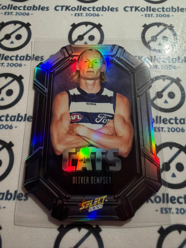 2026 Select AFL Footy Stars Octane Die-Cut Oliver Dempsey OC56 Cats