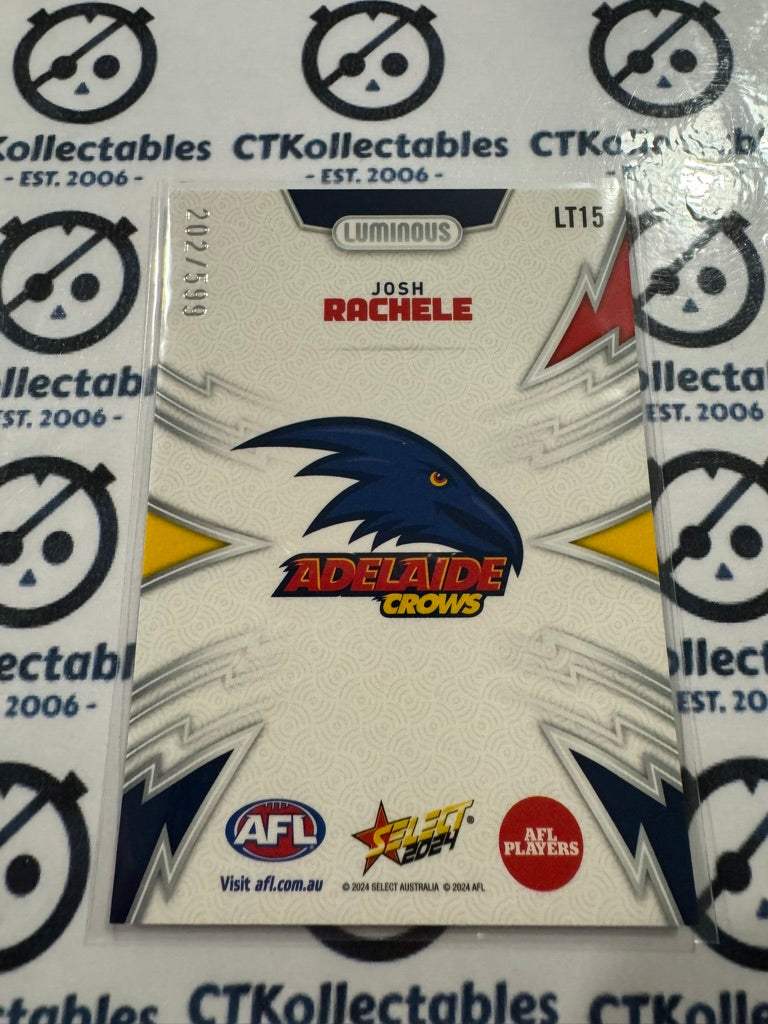 2024 AFL Footy Stars Thunderbolt LT15 Josh Rachele #202/599 Crows