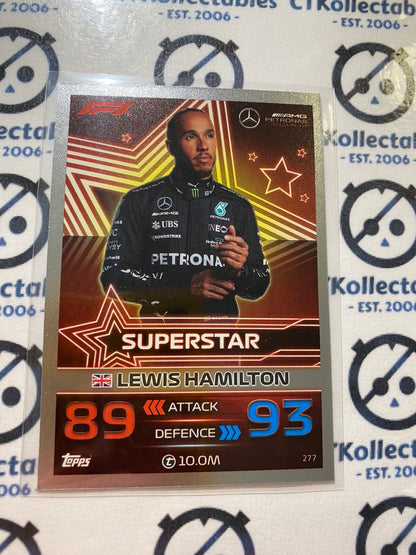 2023 Topps Turbo Attax F1 -Foil Lewis Hamilton Superstar #277 Mercedes