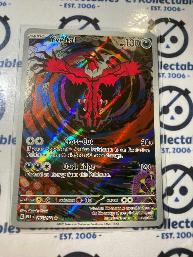 Yveltal Illustration Rare #205/182 2023 Paradox Rift Pokémon TCG