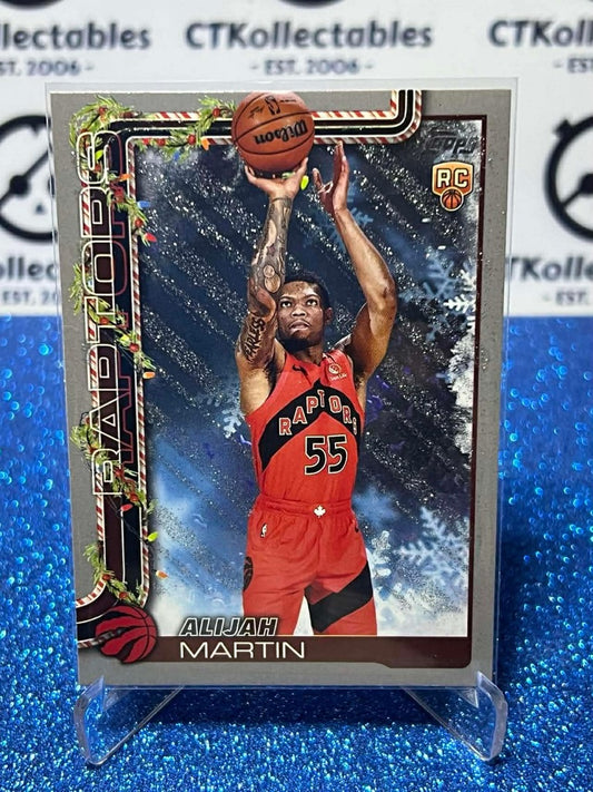 2025-26 Topps Holiday NBA Glitter #H199 Alijah Martin Toronto Raptors RC
