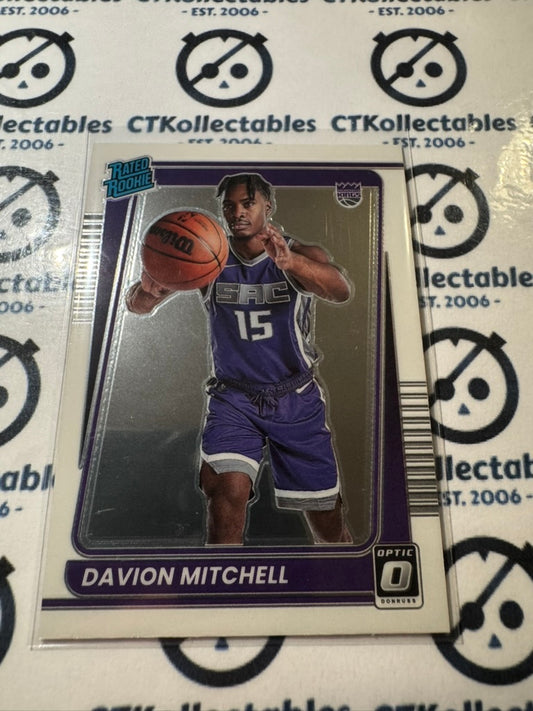 2021-22 NBA Donruss Optic Davion Mitchell Rated Rookie #155 Kings