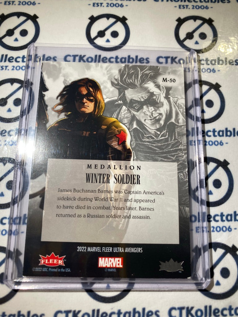 2022 Fleer Ultra Avengers Medallion "Winter Soldier" M-50 Avengers