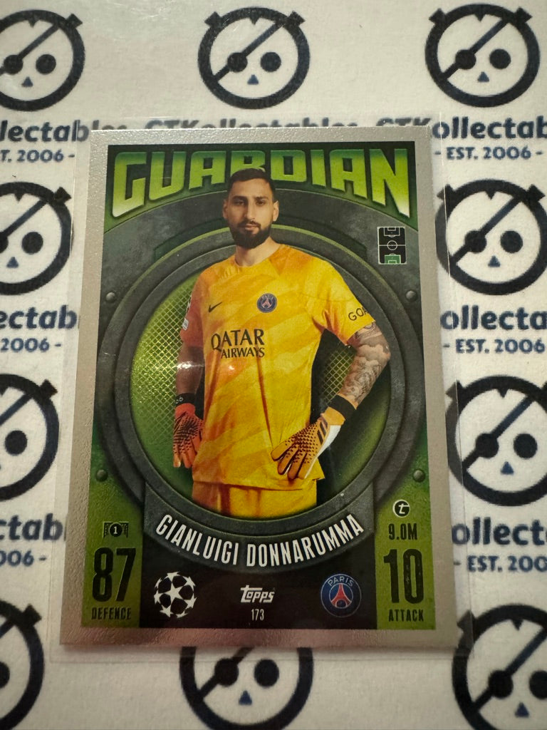 2023-24 TOPPS MATCH ATTAX Gianluigi Donnarumma GUARDIAN #173 Soccer Card