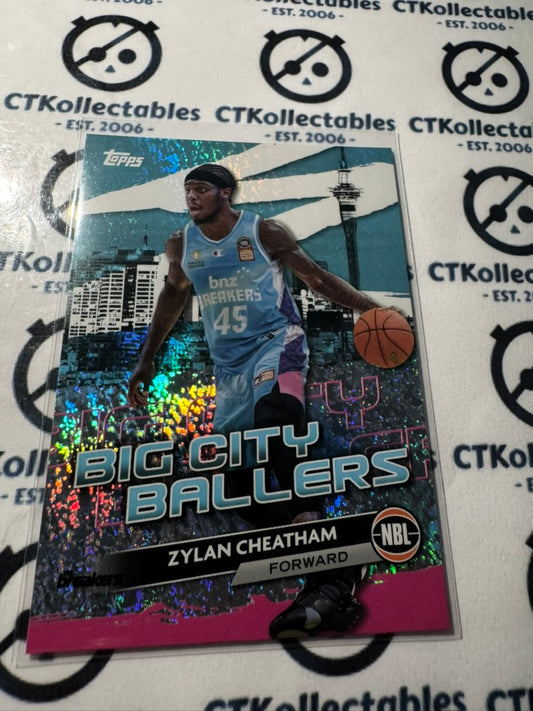 2023-24 Topps NBL Zylan Cheatham Big City Ballers OPAL #BCB-13 Breakers