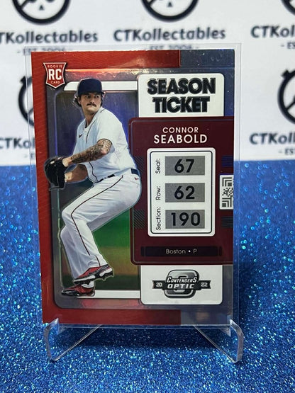 2022 Chronicles MLB Contenders Optic #10 Connor Seabold Holo Prizm RC Bostons