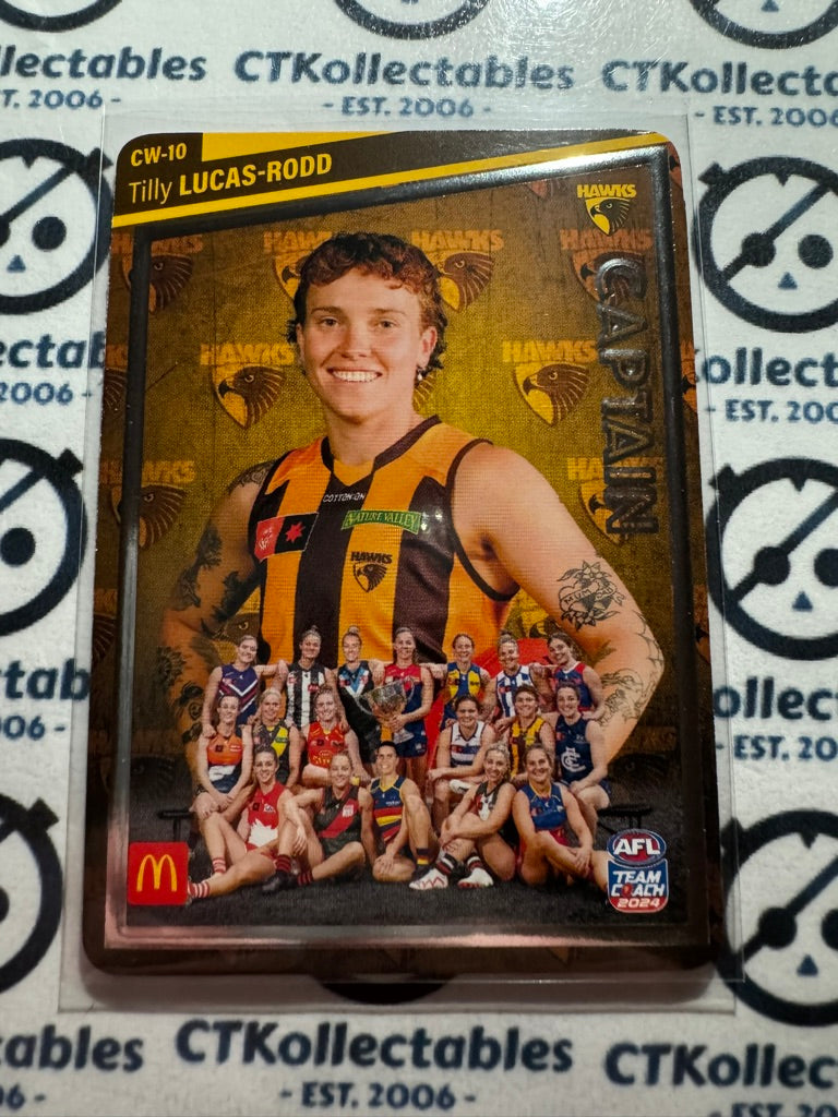 2024 AFL Teamcoach Maccas Captain Silver - Tilly Lucas-Rodd CW-10 Hawks