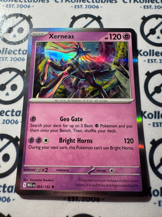 Xerneas Holo Rare #064/132 Mega Evolution Pokemon