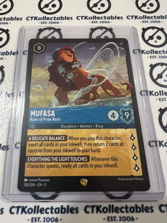 2024 Disney Lorcana Shimmering Skies Non Foil 150/204 Mufasa LEGENDARY