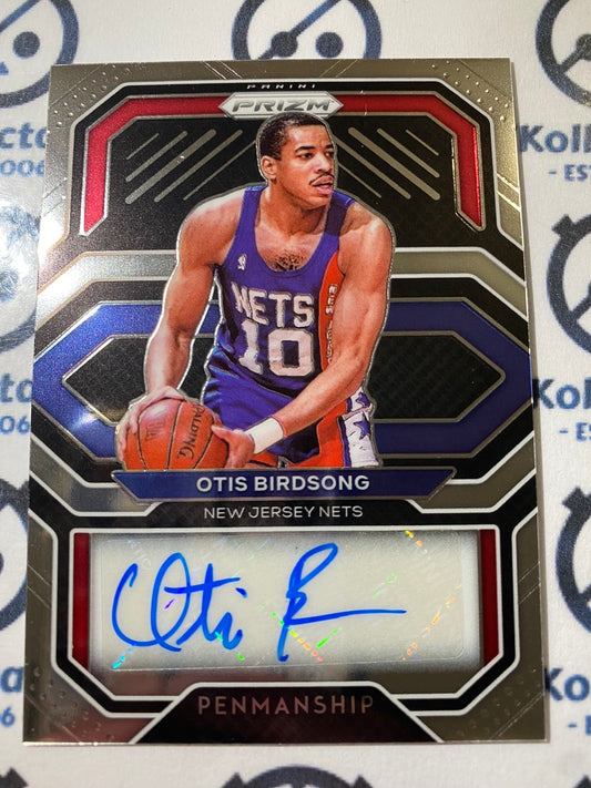 2020-21 NBA Priszm Otis Birdsong Penmanship Auto #PE-OTB Nets