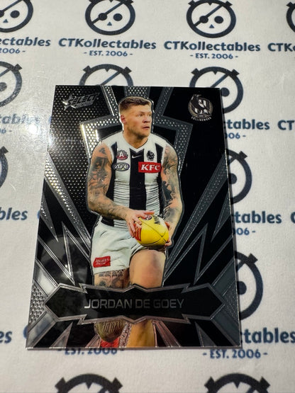2025 AFL Footy Stars Thunderbolt LT40 Jordan De Goey Magpies