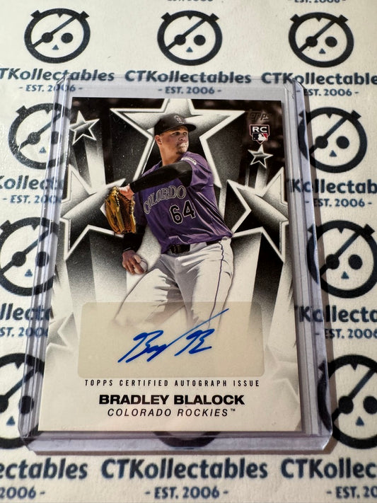 2025 Topps Series 2 Baseball Bradley Blalock rookie Auto #BSA-BBL Rockies